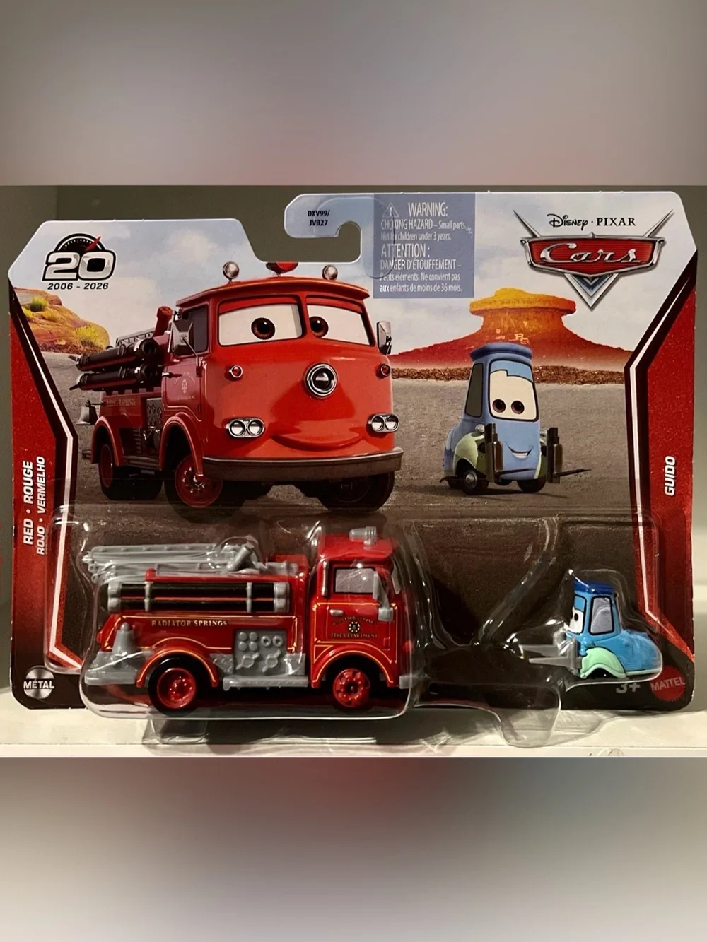 Disney Pixar - Cars - Red & Guido 2026 20th Anniversary 1:55 Scale